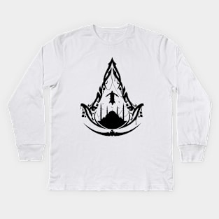 Assasin’s Creed Mirage black Version Kids Long Sleeve T-Shirt